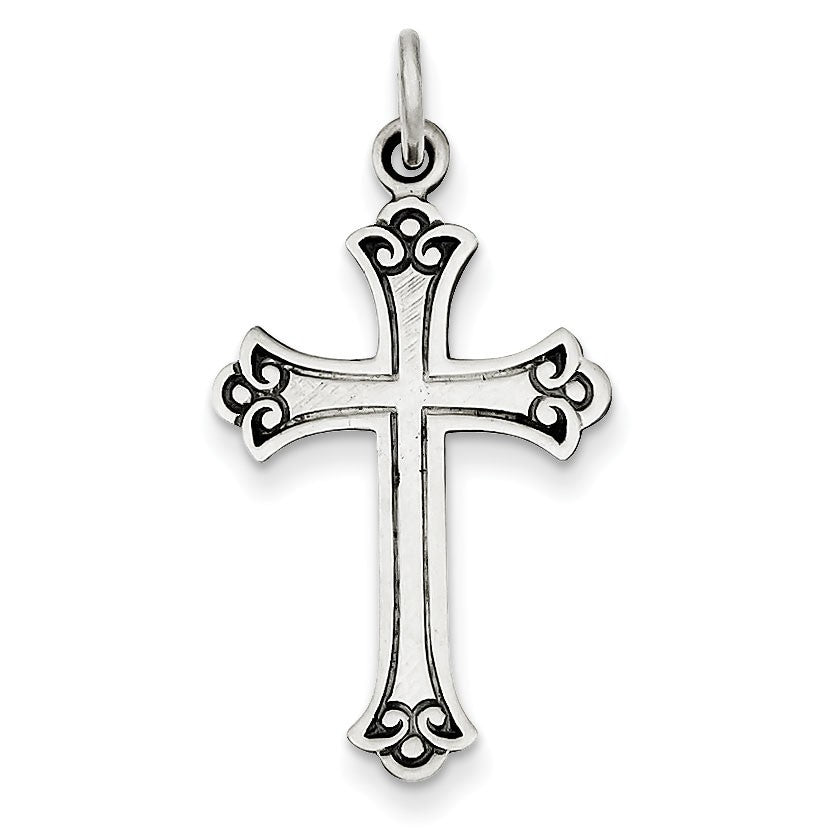 Sterling Silver Antiqued Cross Pendant