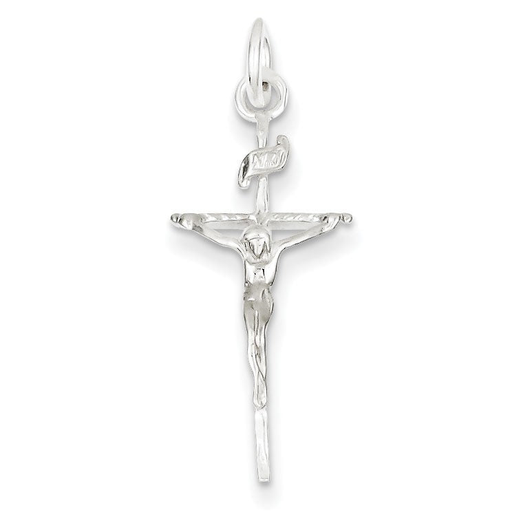 Sterling Silver INRI Crucifix Pendant