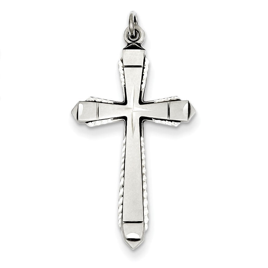 Sterling Silver Satin Cross Pendant
