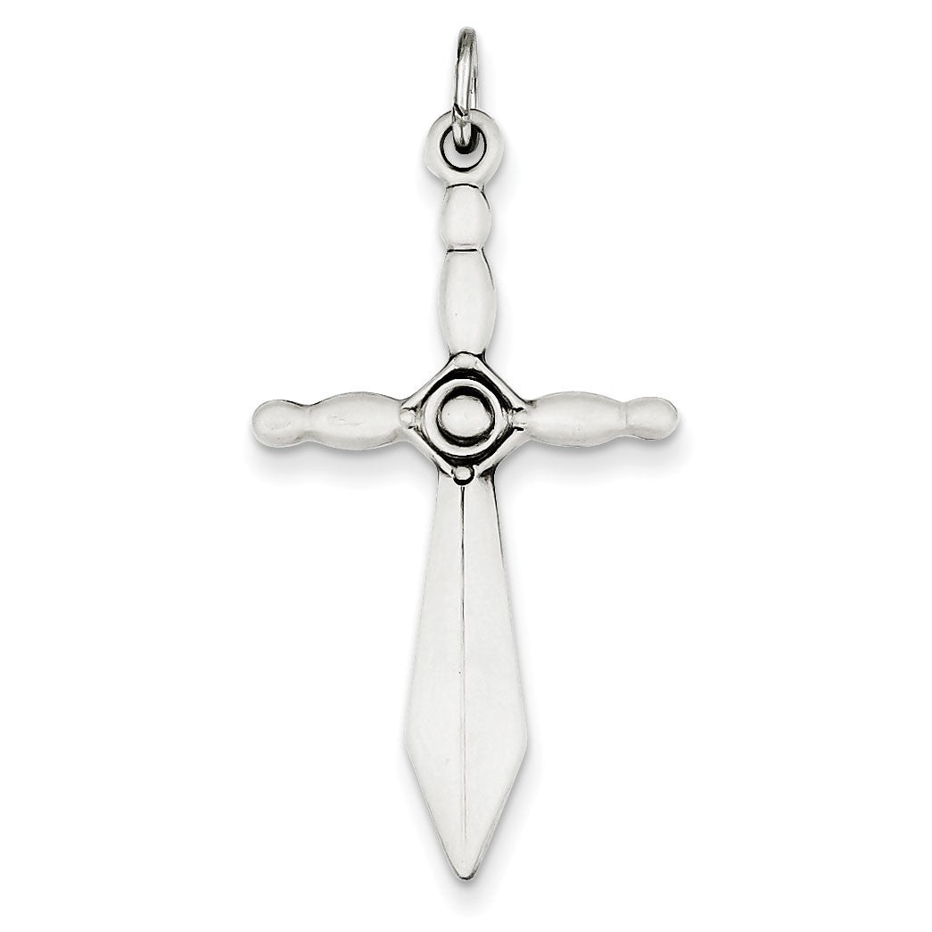 Sterling Silver Sword Cross Pendant