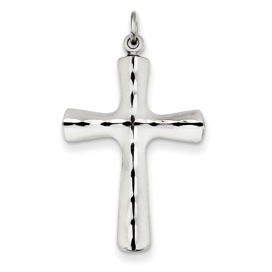 Sterling Silver Satin Cross Pendant