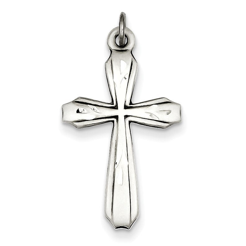 Sterling Silver Antiqued Cross Pendant