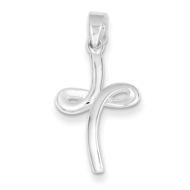 Sterling Silver Polished Cross Pendant