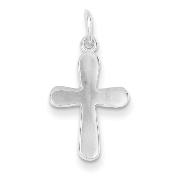 Sterling Silver Polished Cross Charm