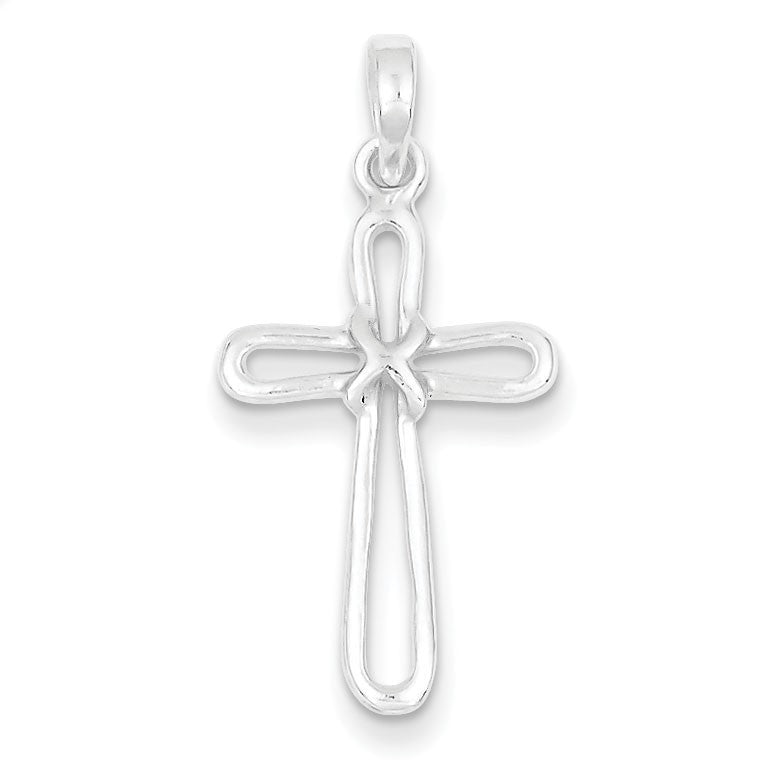 Sterling Silver Polished Cross Pendant
