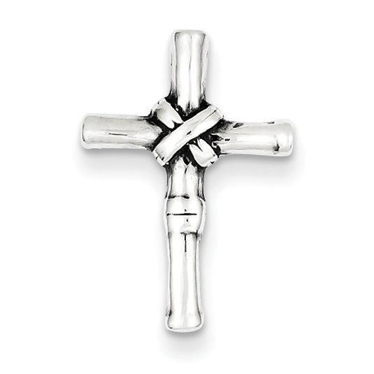 Sterling Silver Antiqued Cross Slide