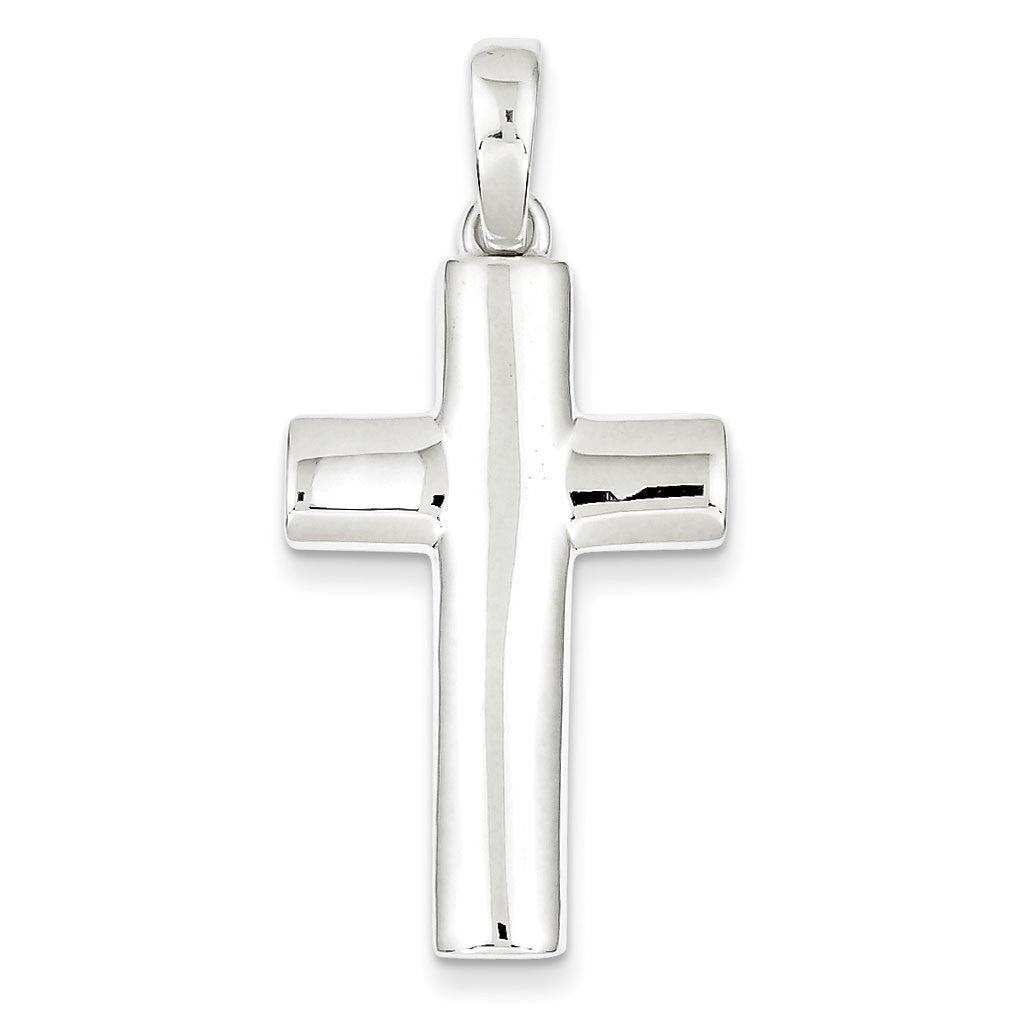 Sterling Silver Polished Cross Pendant