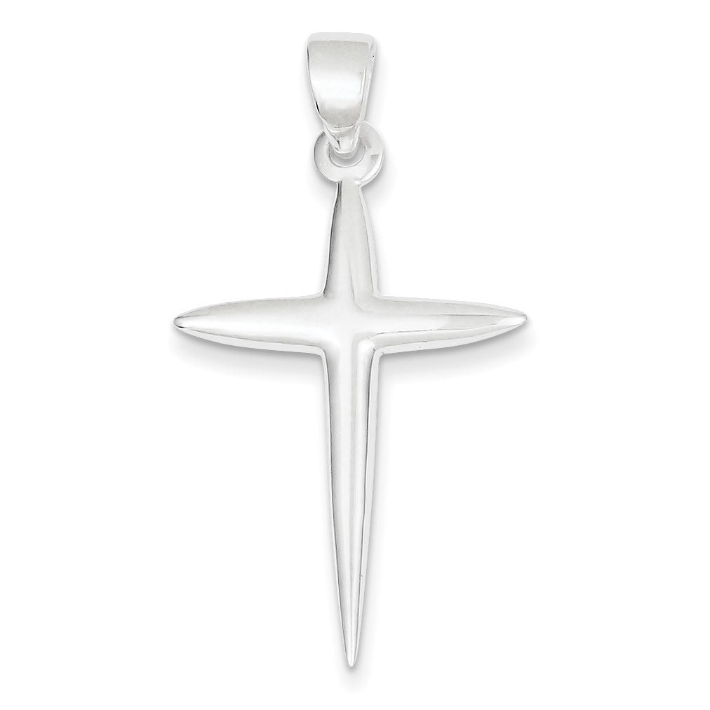 Sterling Silver Polished Cross Pendant