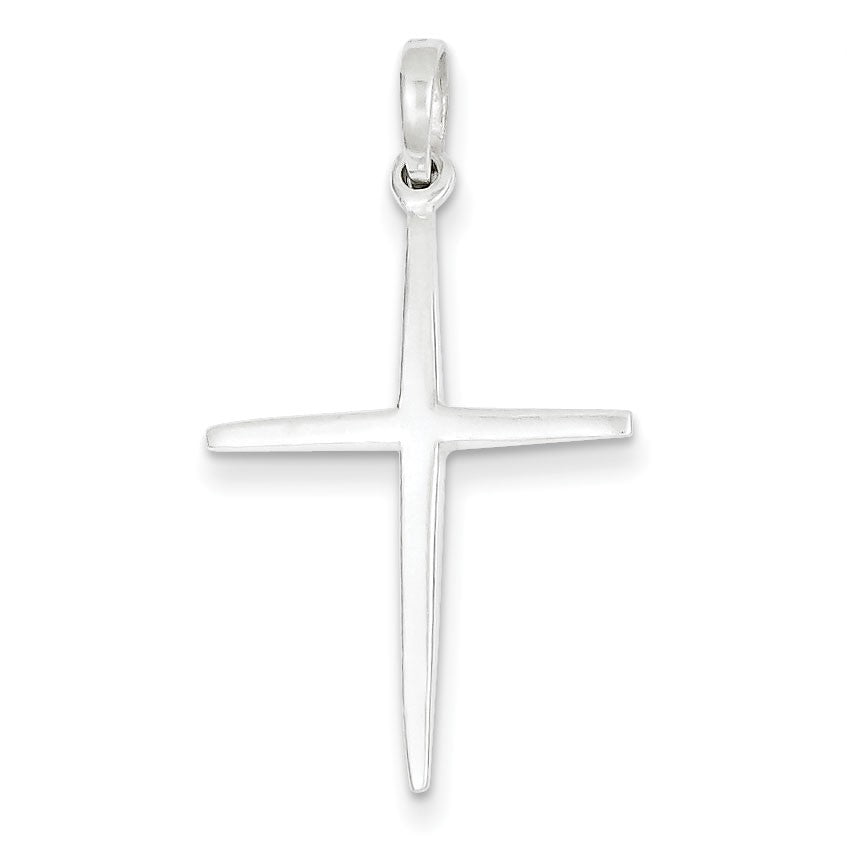 Sterling Silver Polished Cross Pendant