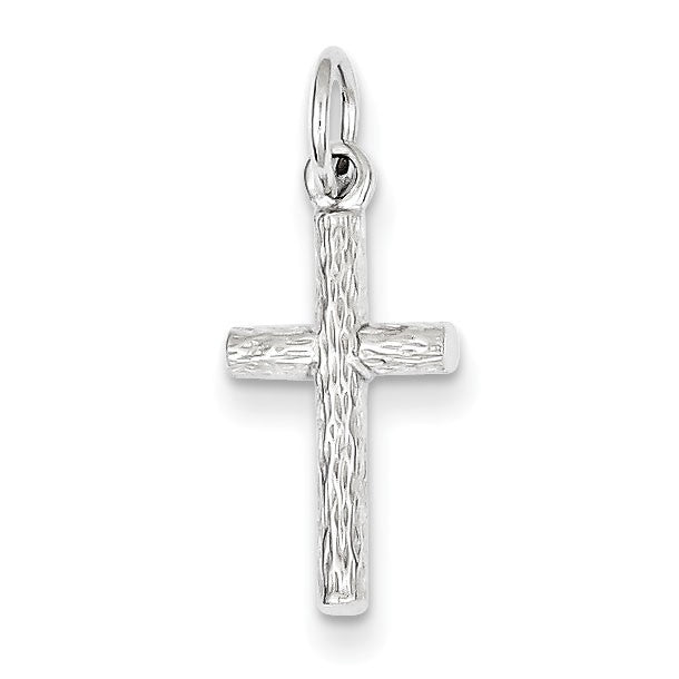 Sterling Silver Rhodium Plated Cross Pendant