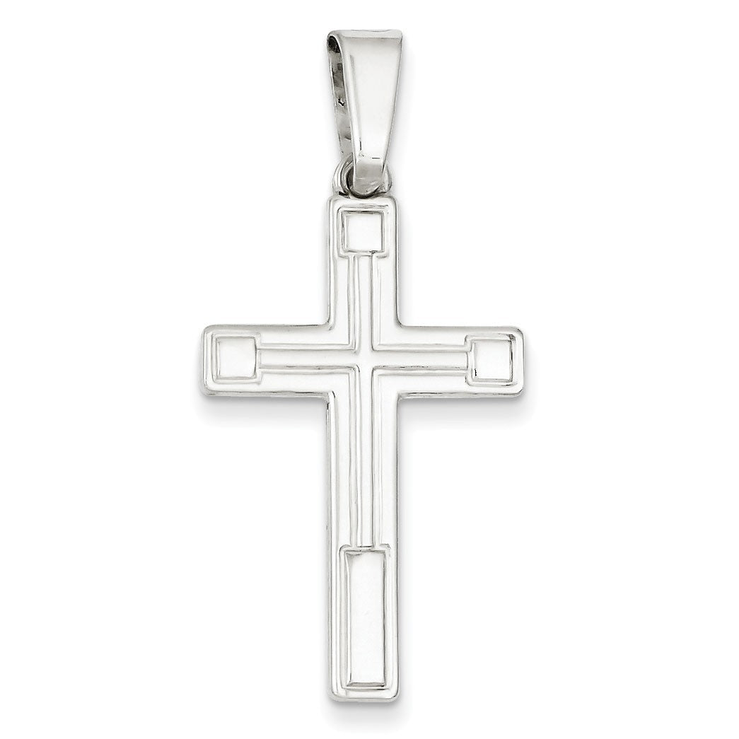 Sterling Silver Polished Cross Pendant