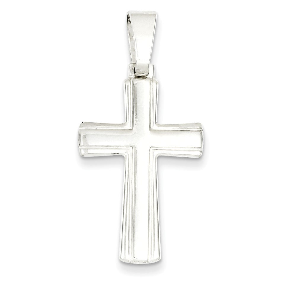 Sterling Silver Polished Cross Pendant