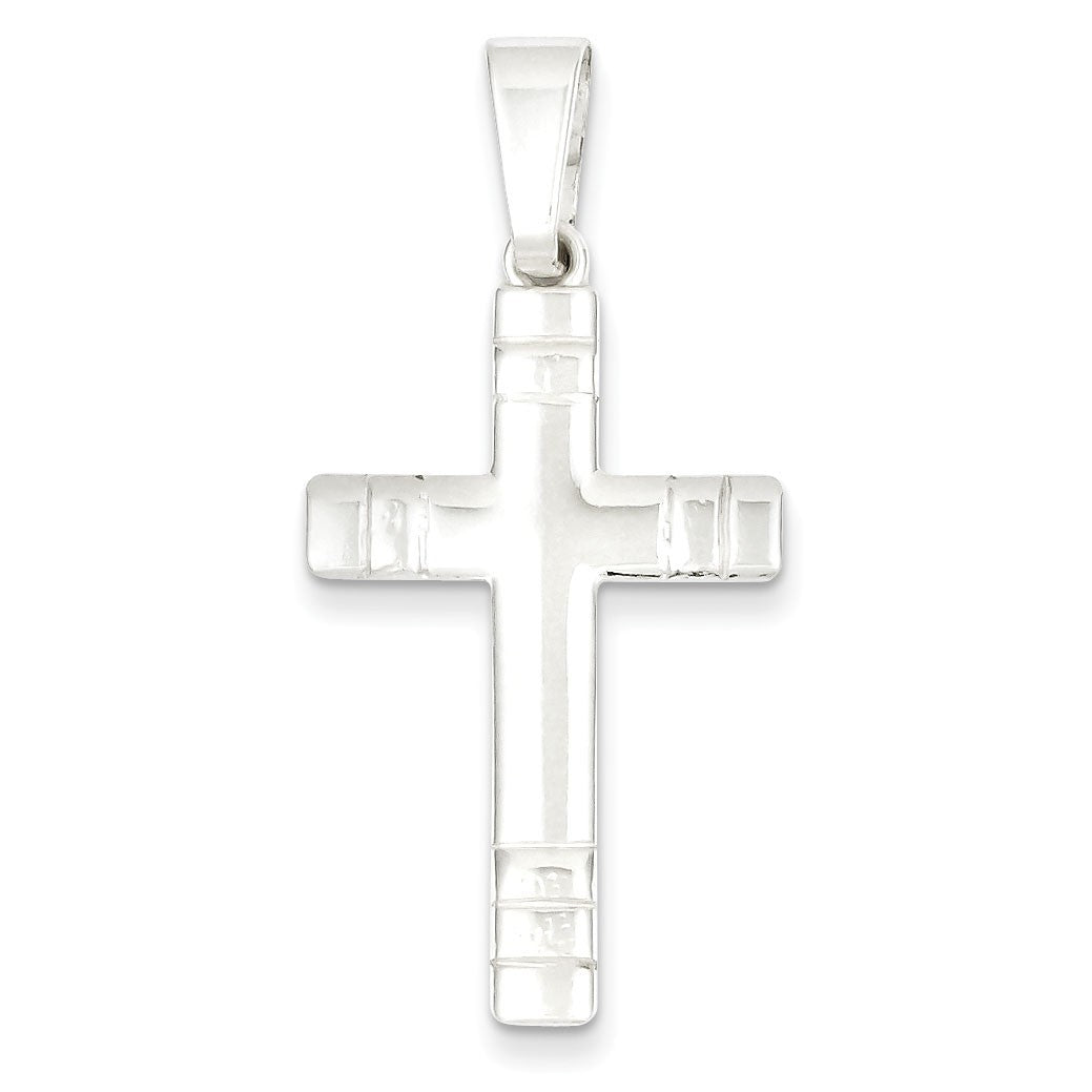 Sterling Silver Polished Cross Pendant