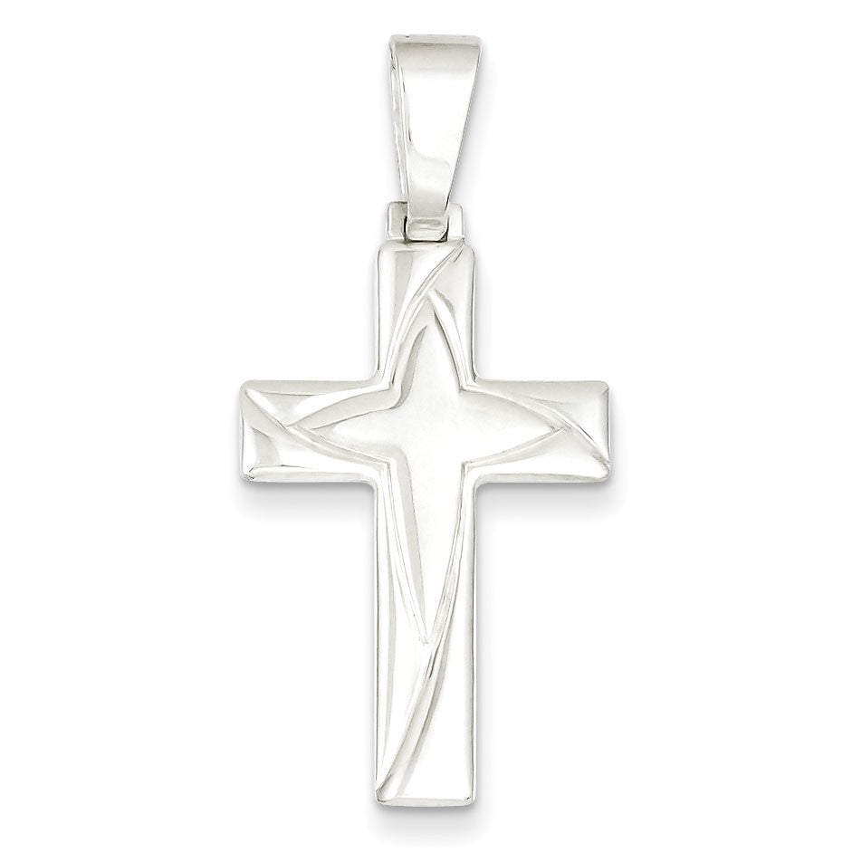 Sterling Silver Polished Cross Pendant