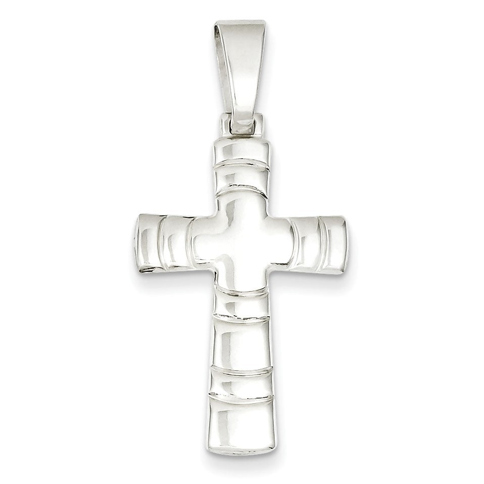 Sterling Silver Polished Cross Pendant