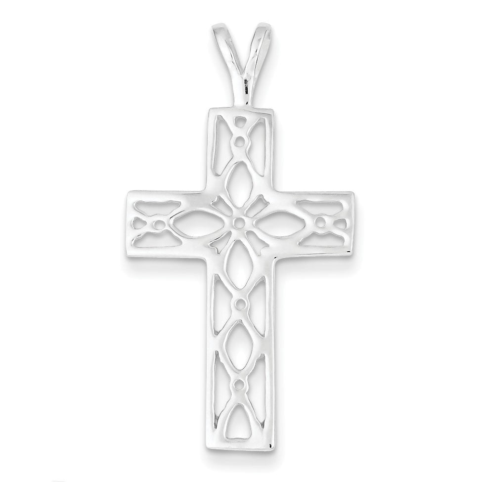 Sterling Silver Polished Cross Pendant