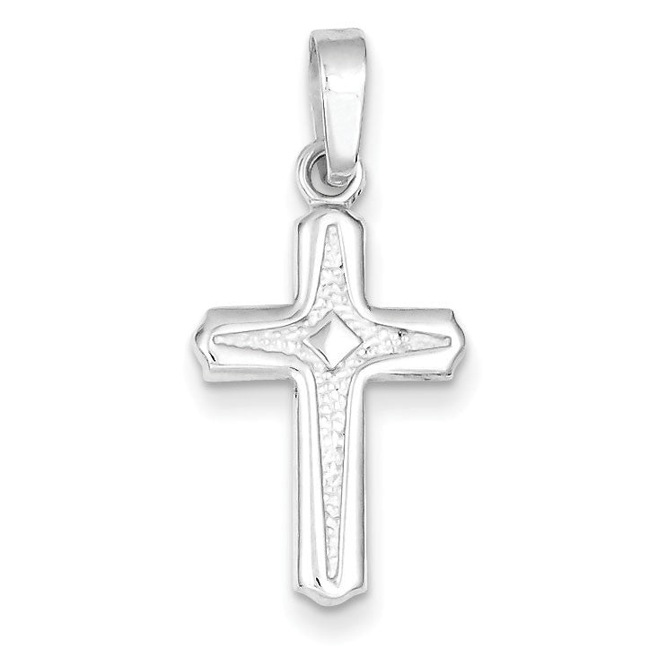 Sterling Silver Polished Cross Pendant