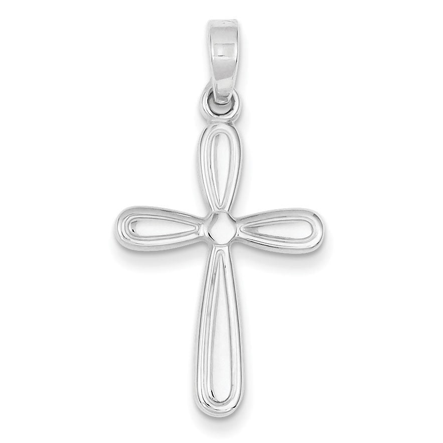 Sterling Silver Polished Cross Pendant