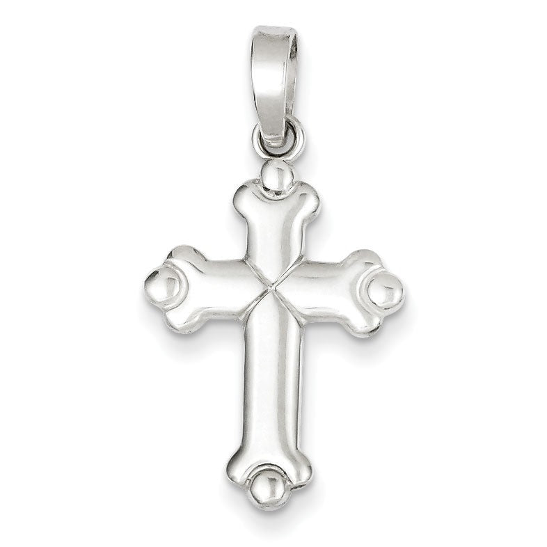 Sterling Silver Polished Cross Pendant