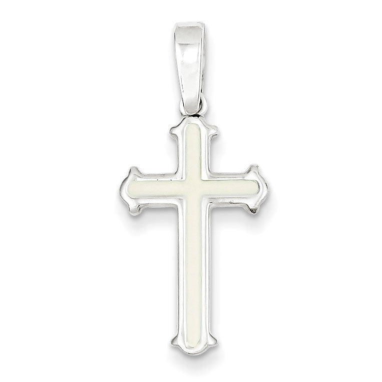 Sterling Silver Polished Cross Pendant