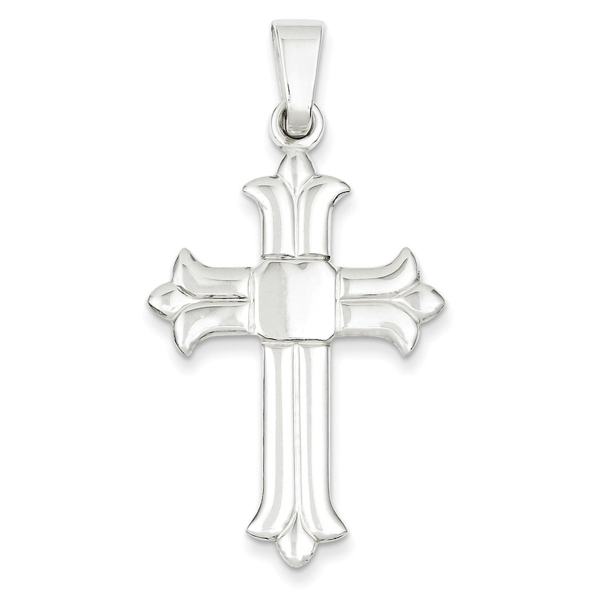 Sterling Silver Polished Cross Pendant