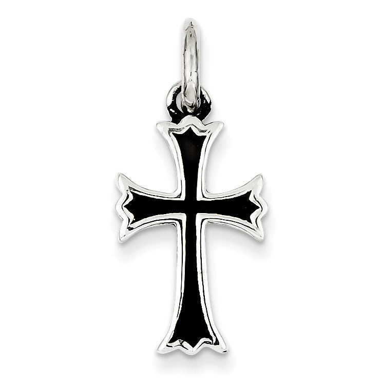 Sterling Silver Antiqued Cross Pendant