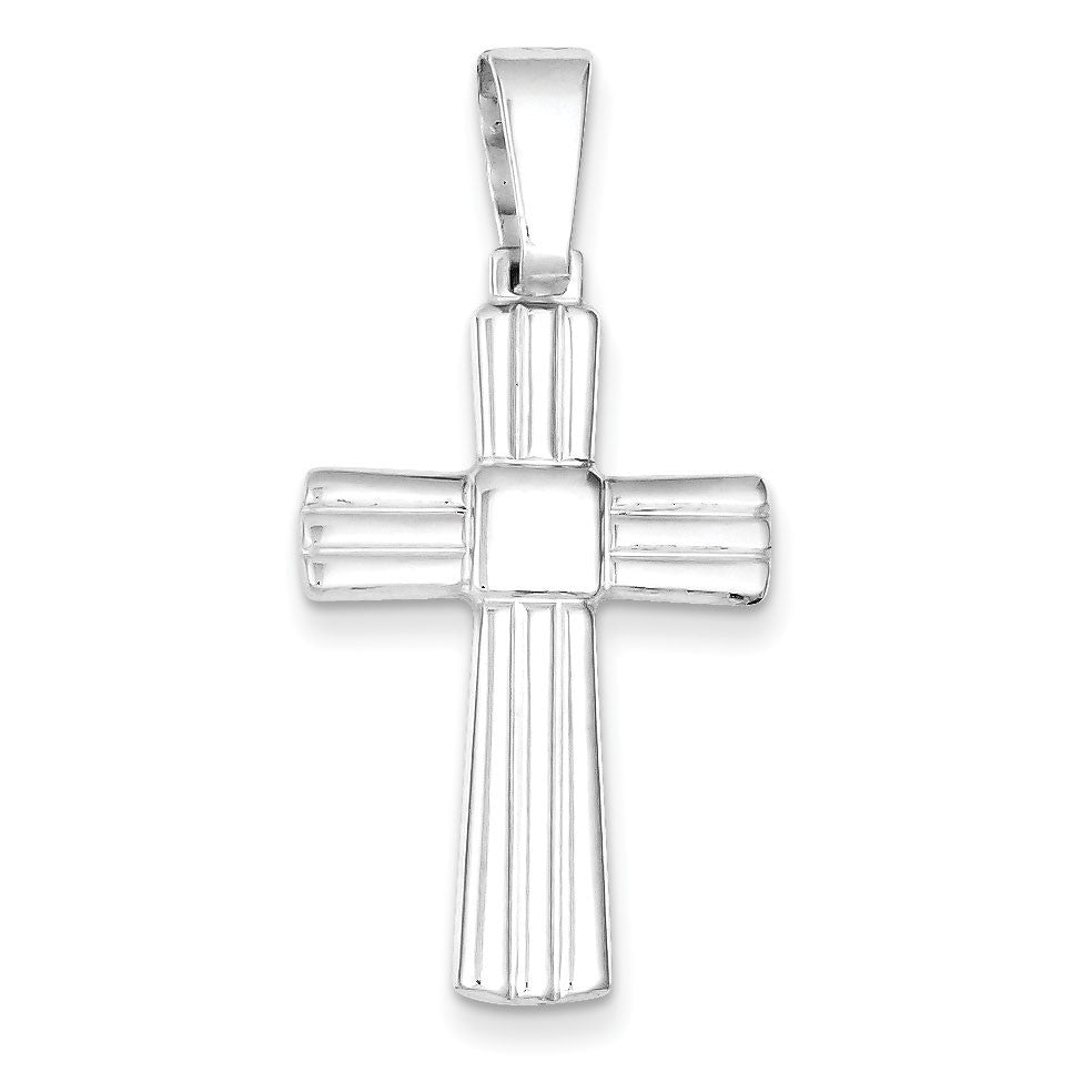 Sterling Silver Polished Cross Pendant