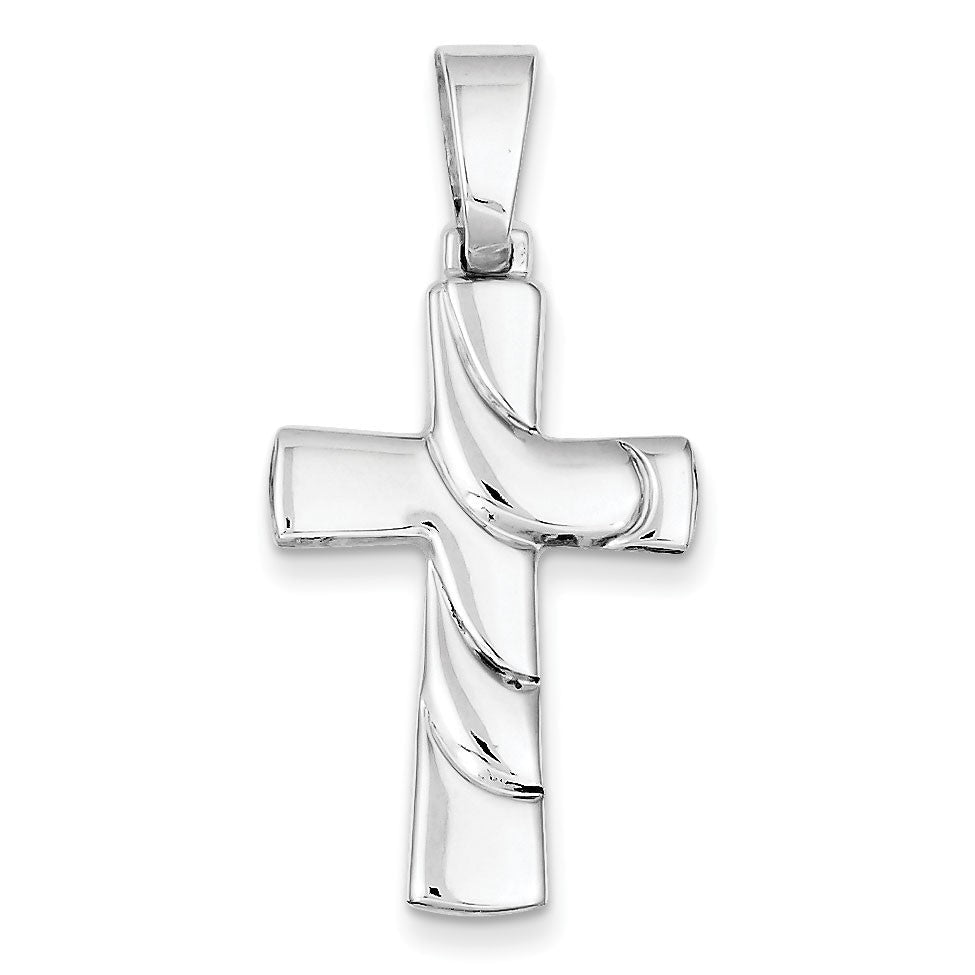 Sterling Silver Polished Cross Pendant