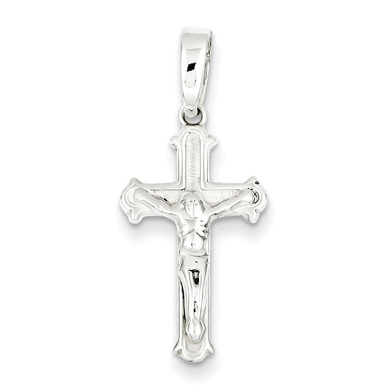 Sterling Silver Polished Crucifix Pendant