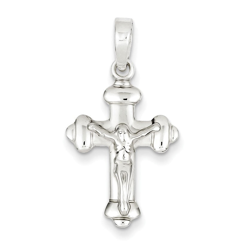 Sterling Silver Polished Crucifix Pendant