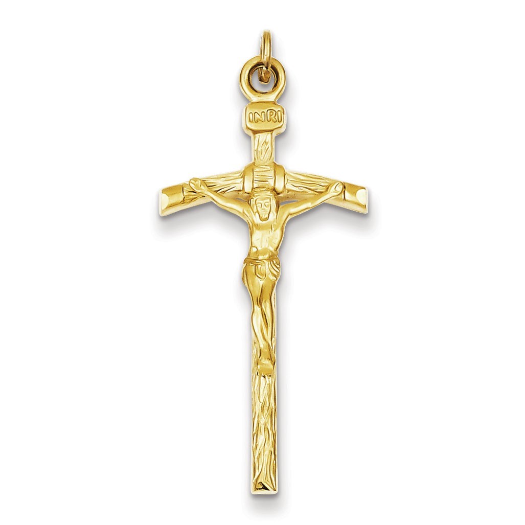 Sterling Silver Vermeil  Crucifix Pendant