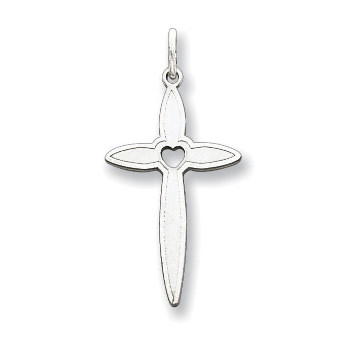 Sterling Silver Laser Designed Cross Pendant