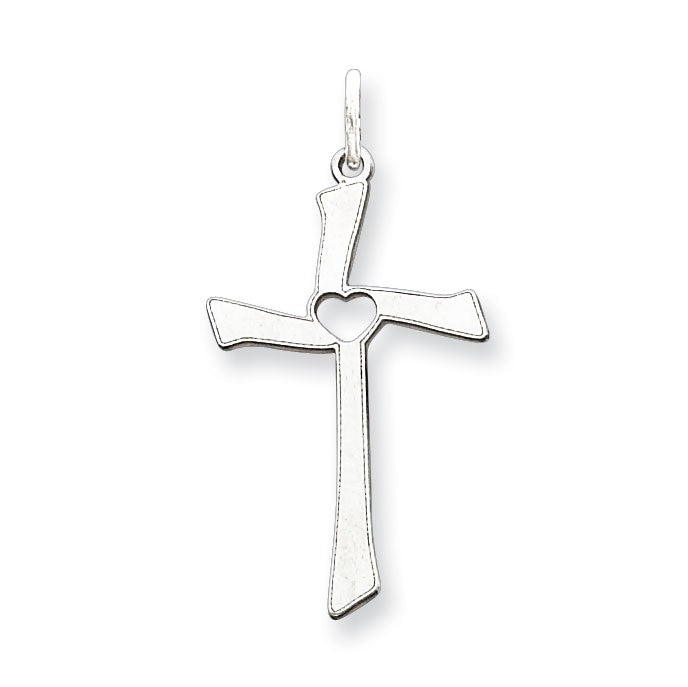 Sterling Silver Laser Designed Cross Pendant