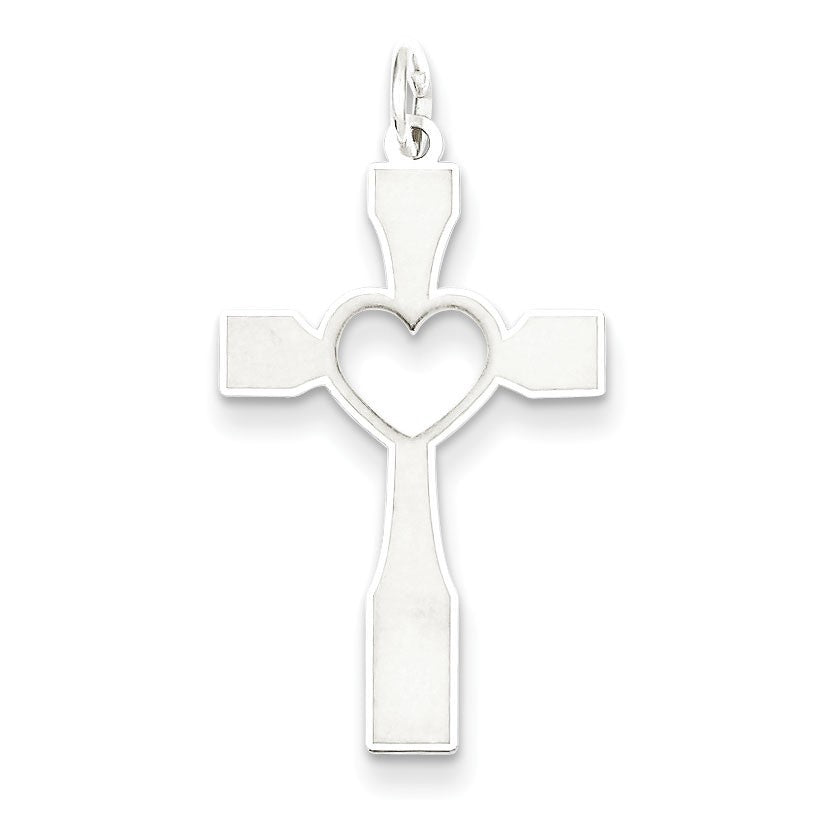 Sterling Silver Laser Designed Cross Pendant