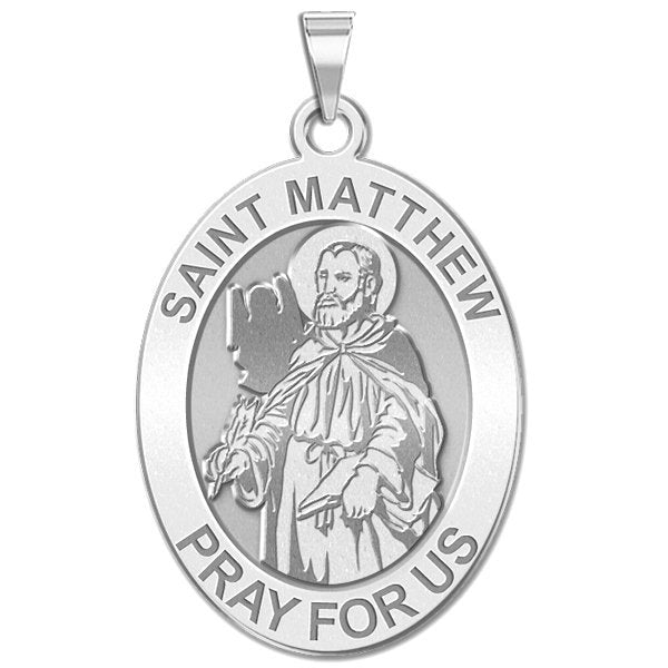 Saint Matthew OVAL Medal