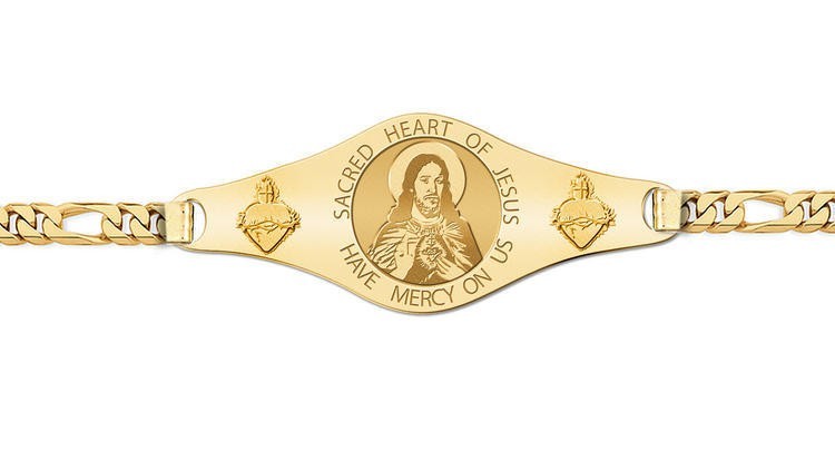 Sacred Heart of Jesus Bracelet with Sacred Hearts