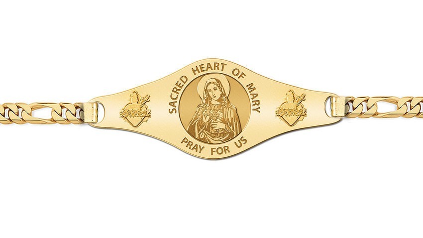 Sacred Heart of Mary Bracelet with Sacred Hearts