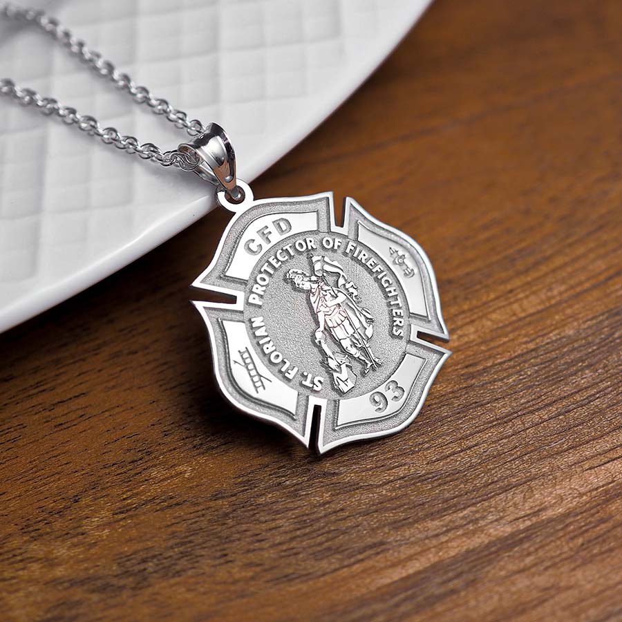 Customized Saint Florian Medal