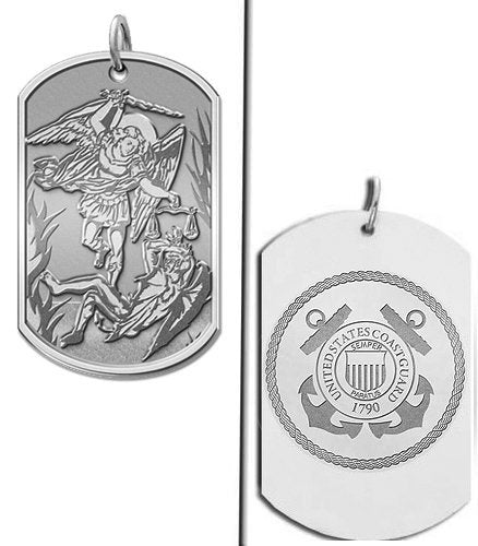 Saint Michael Doubledside COAST GUARD Dogtag Medal