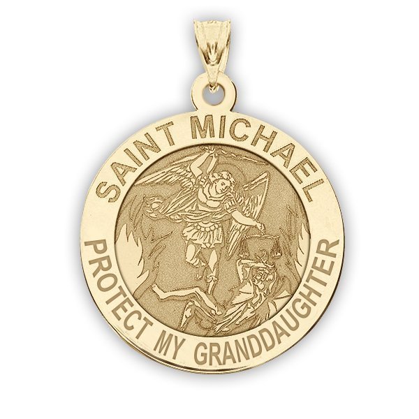 Saint Michael - Protect My Granddaughter - Religious Medal "EXCLUSIVE"